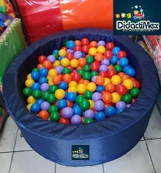 ALBERCA DE PELOTAS DE ESTIMULACION TEMPRANA AZUL MARINO FORRO EN VINIL 1.20 X 40 X 10 CM ALBERCA DE PELOTAS DE ESTIMULACION TEMPRANA AZUL MARINO FORRO EN VINIL 1.20 X 40 X 10 CM