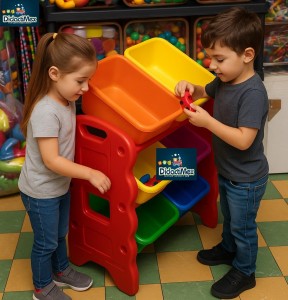 JUGUETERO ORGANIZADOR CON 6 CHAROLAS JUGUETERO ORGANIZADOR CON 6 CHAROLAS